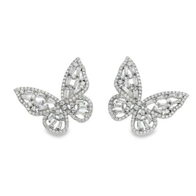 Sparkling Butterfly Earrings