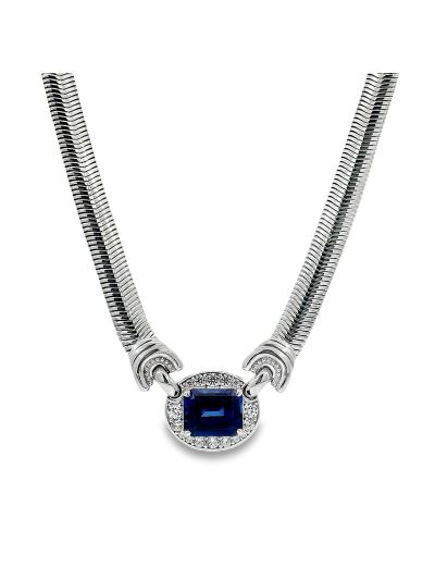 Eva Blue Sapphire Necklace